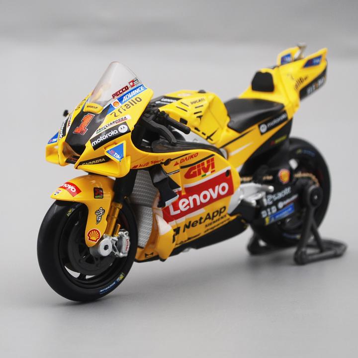 美驰图1:18杜卡迪GP23仿真摩托车赛车模型MOTO GP2023圣马力诺站