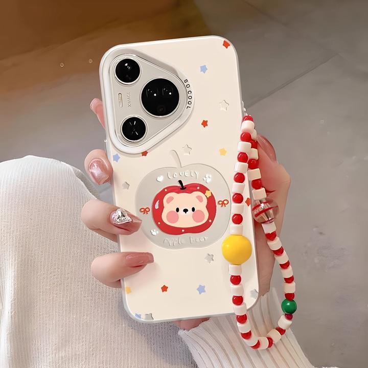 镂空小熊适用华为pura80pro手机壳高级感卡通HUAWEIpura70小众p60