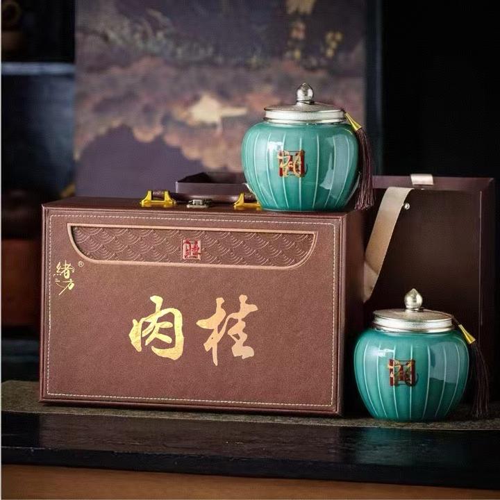 【顺丰送达】大礼陶瓷装 福建岩茶 肉桂 手提箱 送礼盒礼袋