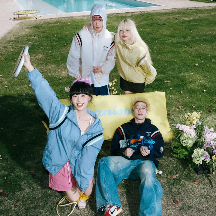 lemanism潮牌美式条纹撞色连帽防晒衣男2025夏季情侣款防晒服外套