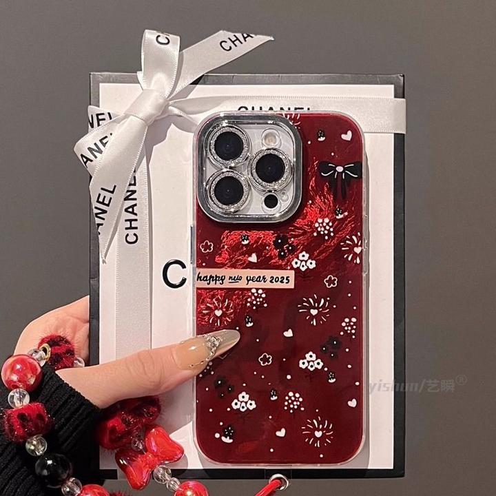 苹果16promax手机壳iPhone15/14粉色烟花小蛇13/12精孔冰川纹11xs