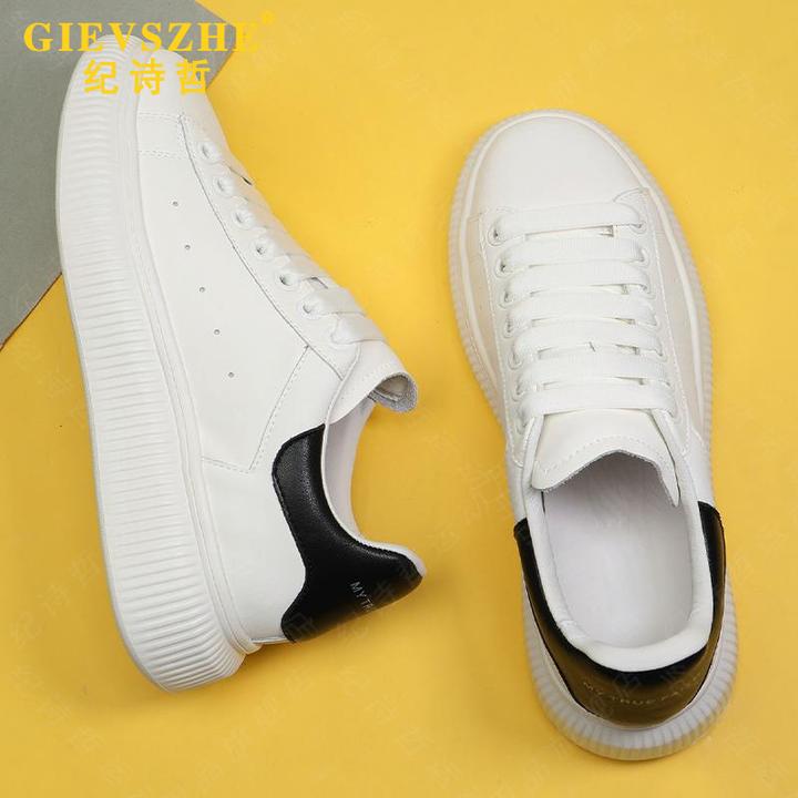 纪诗哲板鞋夏季新款发泡增高厚底轻便潮流松糕鞋白色休闲运动男鞋