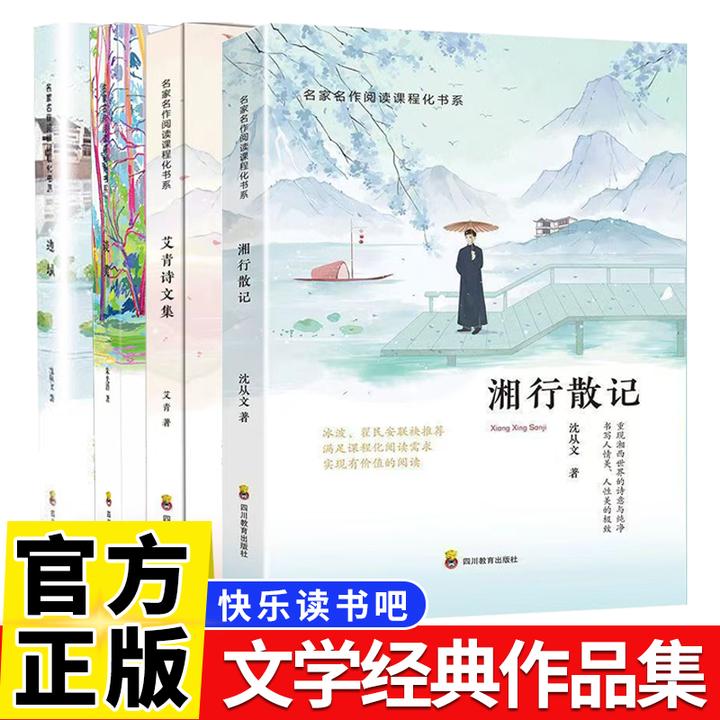 湘行散记 边城 艾青诗文集 谈美  快乐读书吧 初中阅读