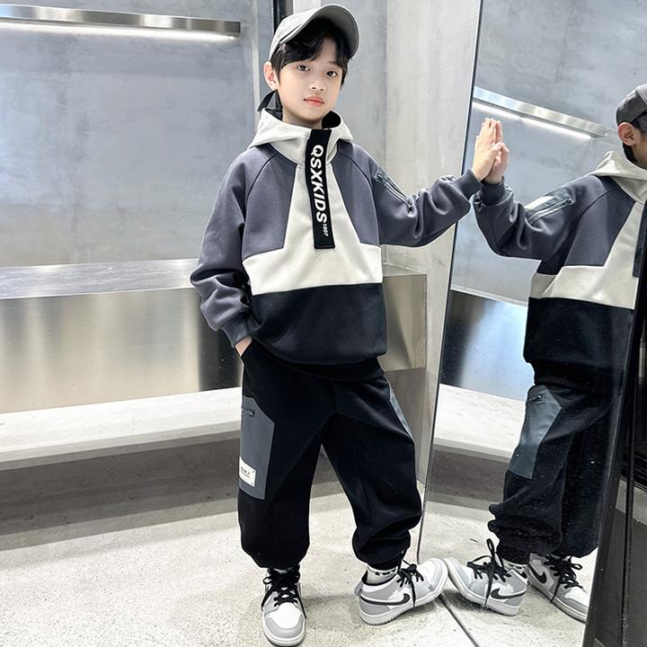 男童春季套装2025新款中大儿童男孩春秋款运动春装帅气时髦洋气潮