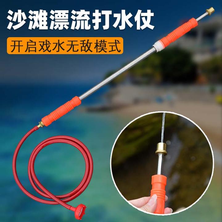 不锈钢漂流呲水枪往复自吸抽拉式高压玩具装备打水仗神器成人专用