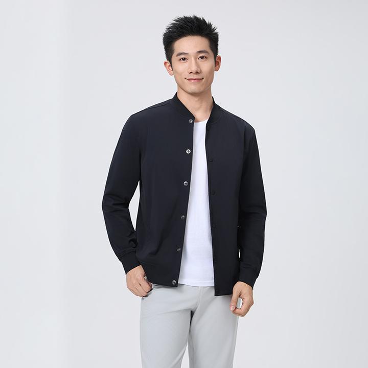 秋季新款男士高奢功能府绸锦经典户外棒球服轻商务户外运动外套