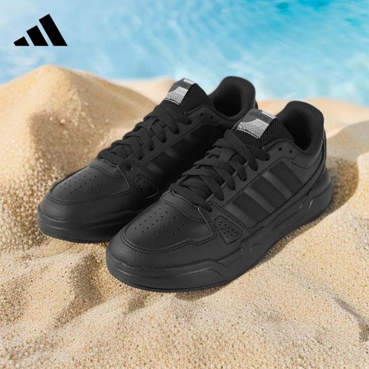 adidas/阿迪达斯板鞋男鞋低帮轻便流光风运动休闲鞋黑色 JS4361