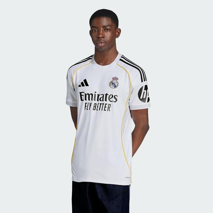 Adidas皇马足球服阿迪达斯2526赛季主场球迷版短袖JJ1931