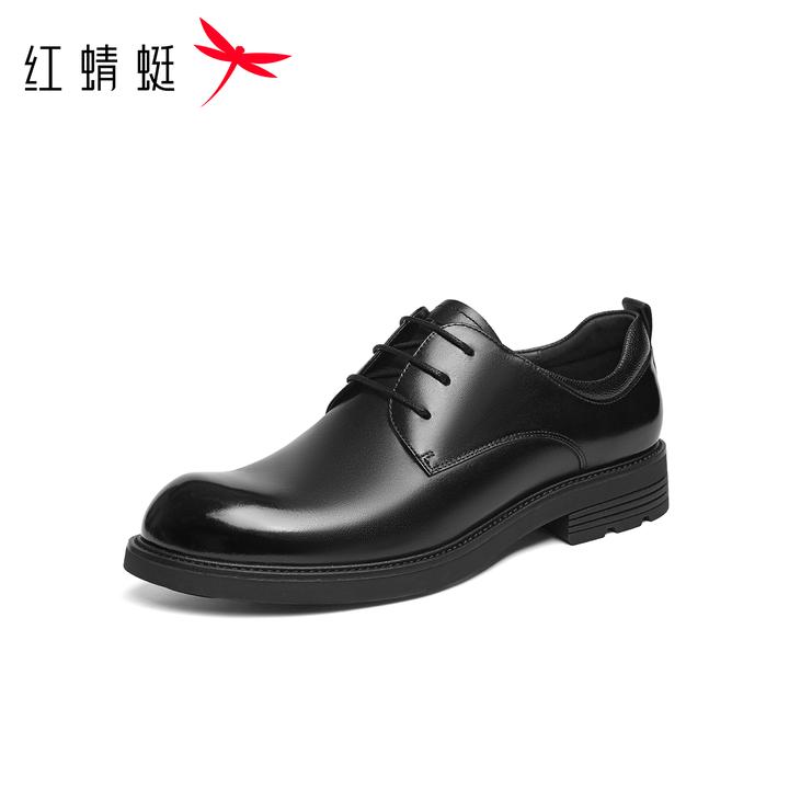 红蜻蜓正装皮鞋2025冬季新款男鞋商务男士大头德比鞋婚鞋新郎鞋男
