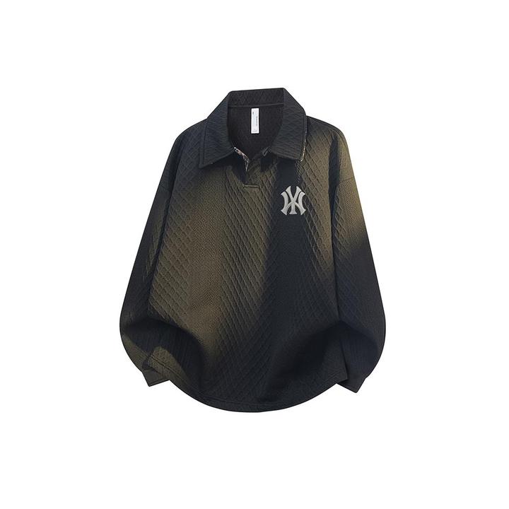 DeweLvum新款情侣休闲百搭宽松翻领时尚潮牌卫衣休闲潮流上衣男女