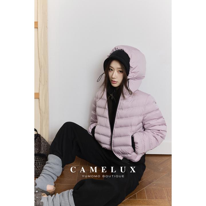 【Camelux线】M私服排骨羽绒服 90白鸭绒|轻盈保暖 连帽外套QWA3045