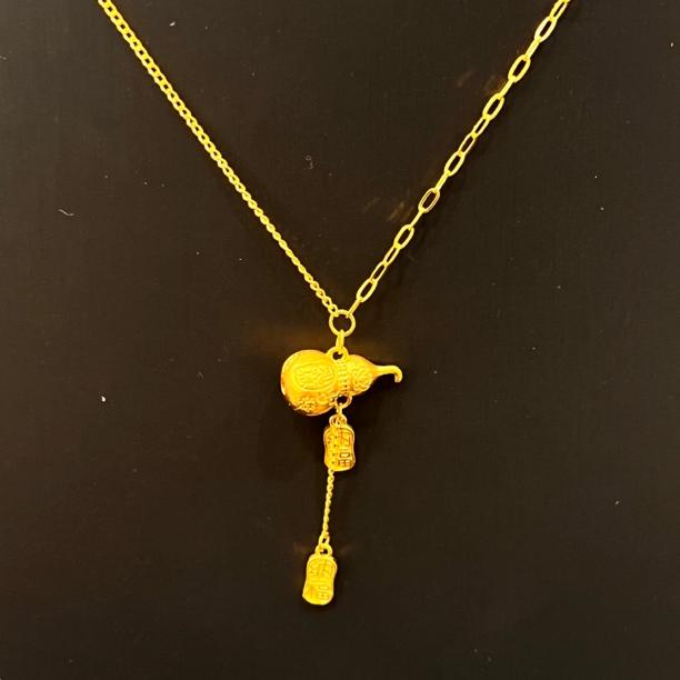 足金工艺葫芦纳福AB款项链