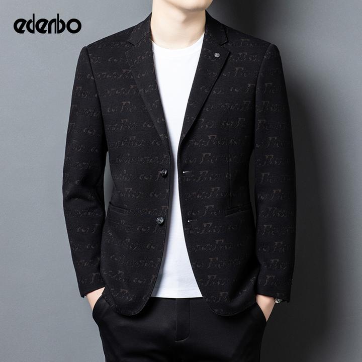 【商场同款】爱登堡休闲西装男士秋冬款时尚中青年商务爸爸西服外套