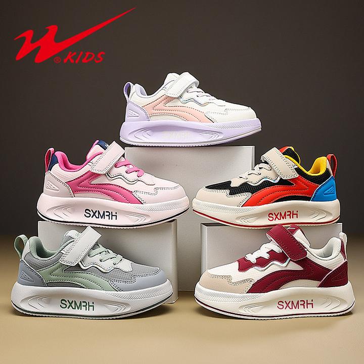 双星童鞋男童鞋子软底大棉运动鞋小女孩户外跑步鞋加绒保暖二棉鞋