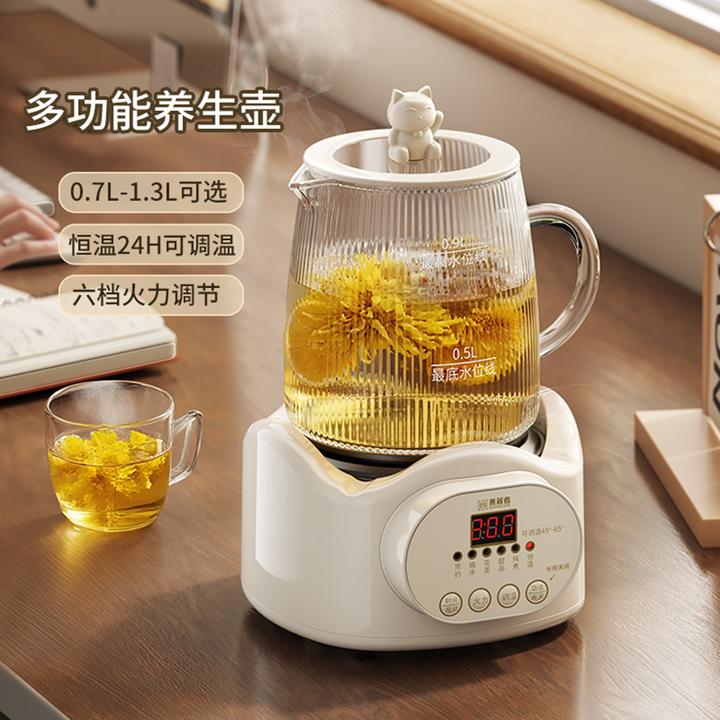 办公室养生壶全玻璃家用炖煮全自动煮茶壶小型多功能煮茶器养生杯