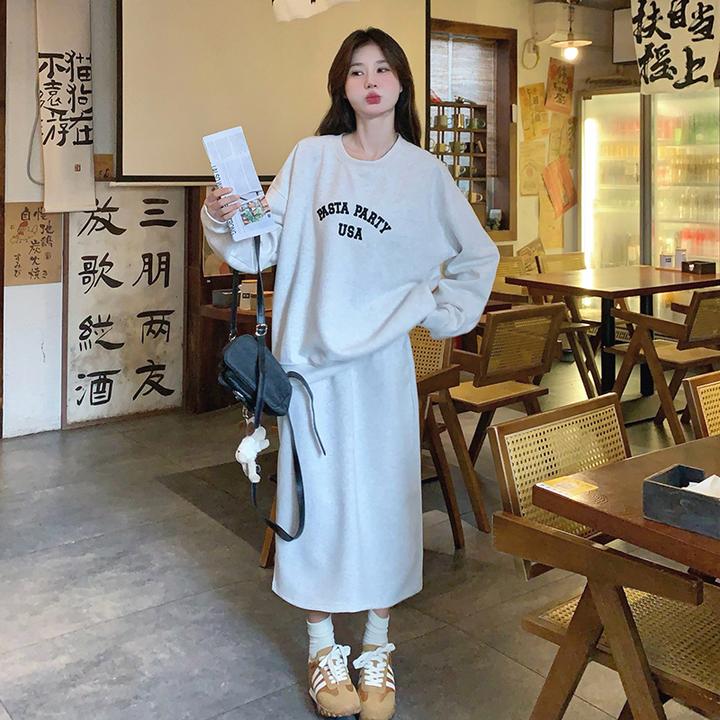 新款花灰卫衣裙套装1358911P145K198春夏SMLXL韩范设计款高级感20