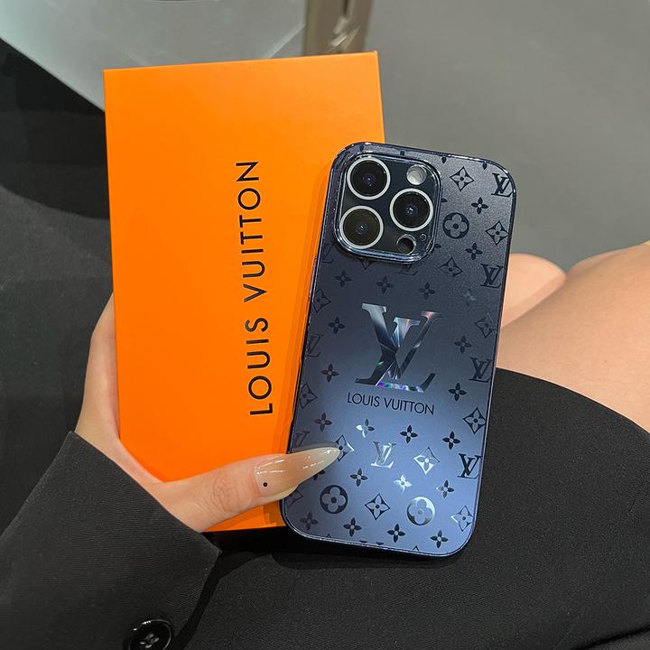 适用苹果16promax手机壳新款海军蓝AG磨砂15pro奢华老花14潮牌13