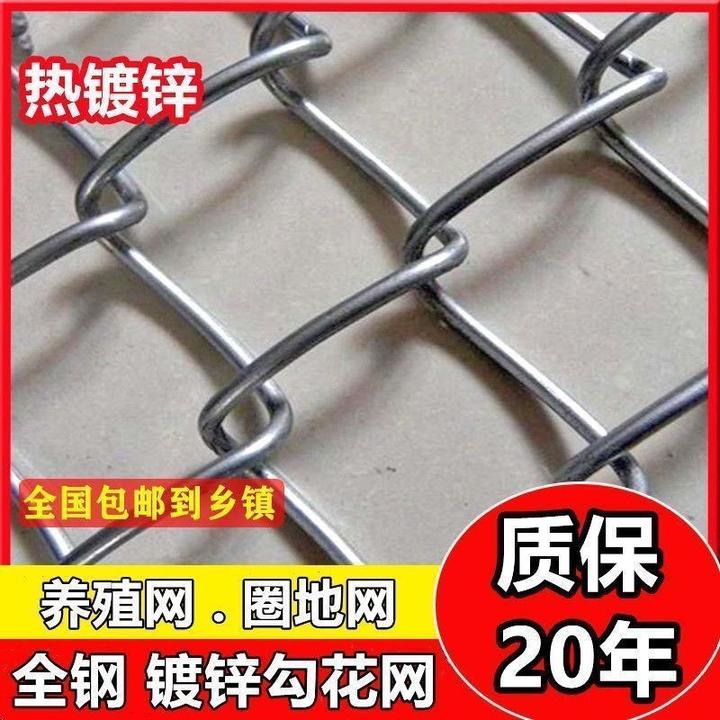 热镀锌塑料铁丝网围栏勾花网养殖牛羊护栏网养鸡加粗防护网多功能