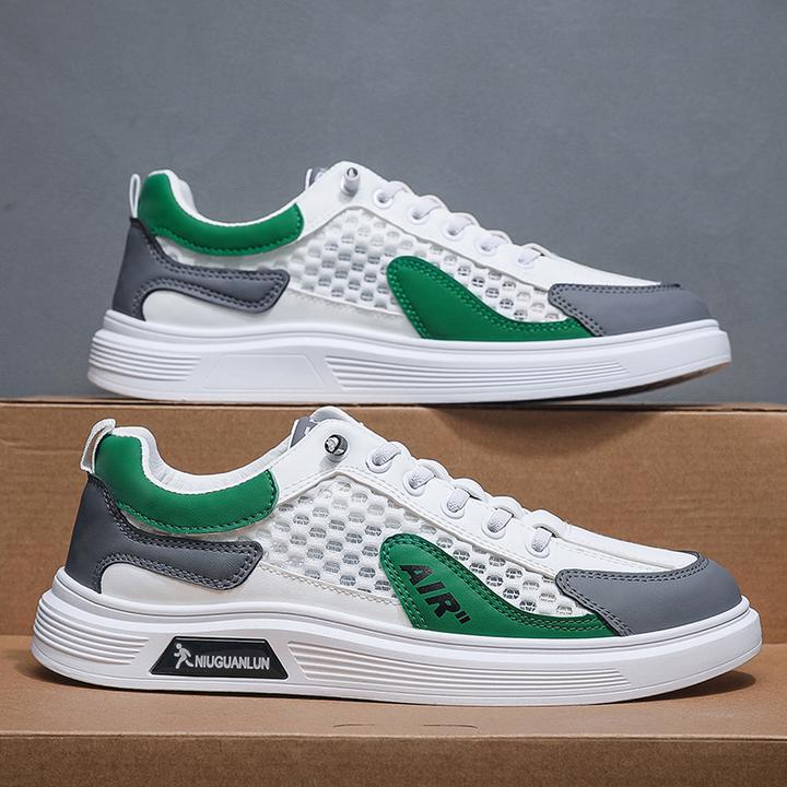 Z306爆款夏季透气网布潮鞋休闲板鞋男士百搭镂空薄款潮流防臭网面