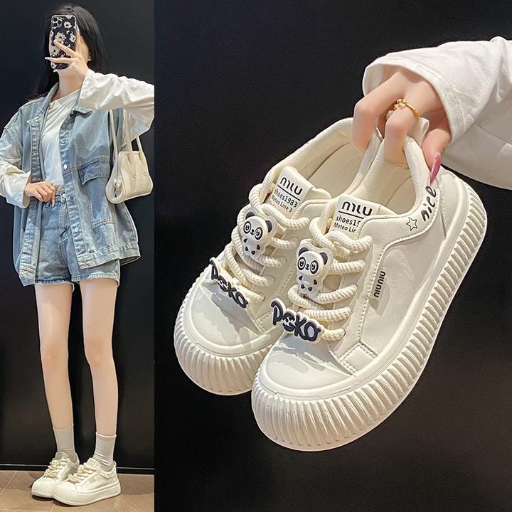 春季爆款小白鞋新款韩版女学生时尚百搭厚底运动休闲透气板鞋女