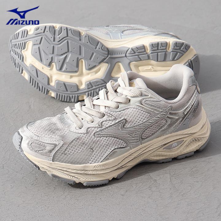 Mizuno/美津浓RACER S脏脏银男女时尚百搭流光风人生跑鞋D1GH2235