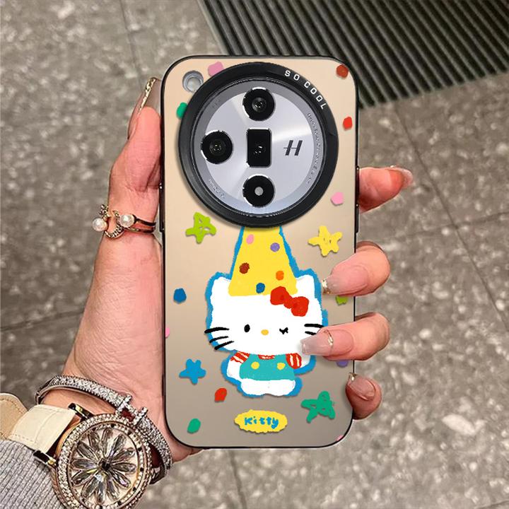 彩帽猫咪适用于OPPOfindx9手机壳x8磨砂彩银X7新款外壳防摔保护套