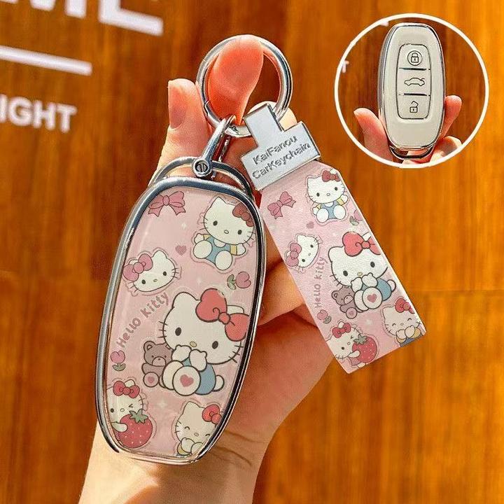 红旗H5钥匙套H9/H6/HS3/HS5/HQ9/HS7/EH7/EHS9天工08汽车女包壳扣