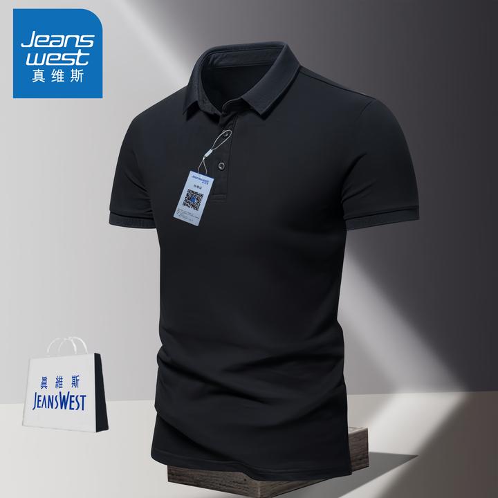 卡帝乐鳄鱼夏季短袖t恤男士新款潮流修身翻领上衣休闲半袖Polo衫