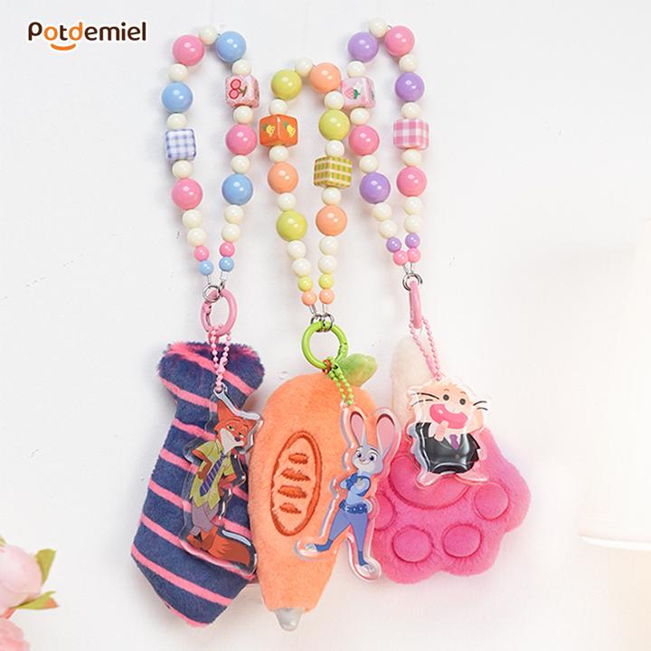 potdemiel迪士尼正版疯狂动物城系列领带录音笔爪爪冰挂件