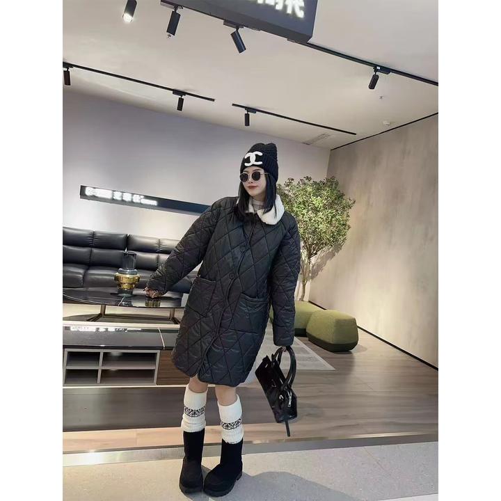 【现货】09新款大码轻薄款棉服6010时尚显瘦百搭长款秋冬休闲高级