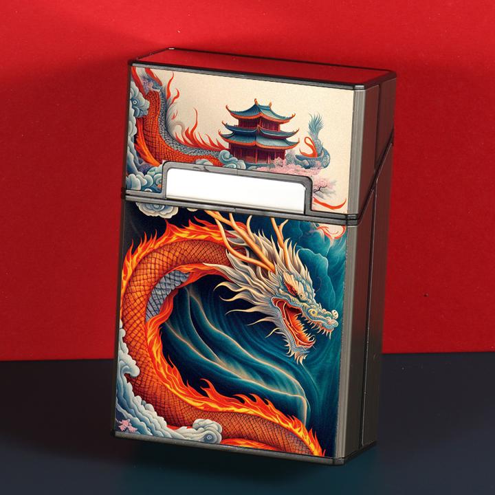 新款烟盒彩色图定制20只装便携翻盖男士防压防潮软硬通用烟壳保护