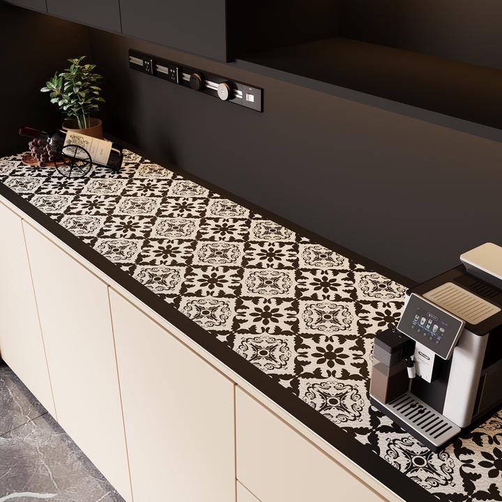 忘忧虫简约皮革餐边柜垫家用防水防刮电视柜垫免洗耐脏玄关台面垫