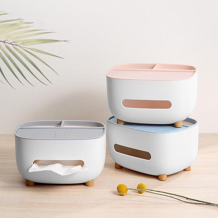 纸巾盒客厅抽纸盒茶几遥控器桌面收纳盒卫生间化妆多功能抽纸巾盒