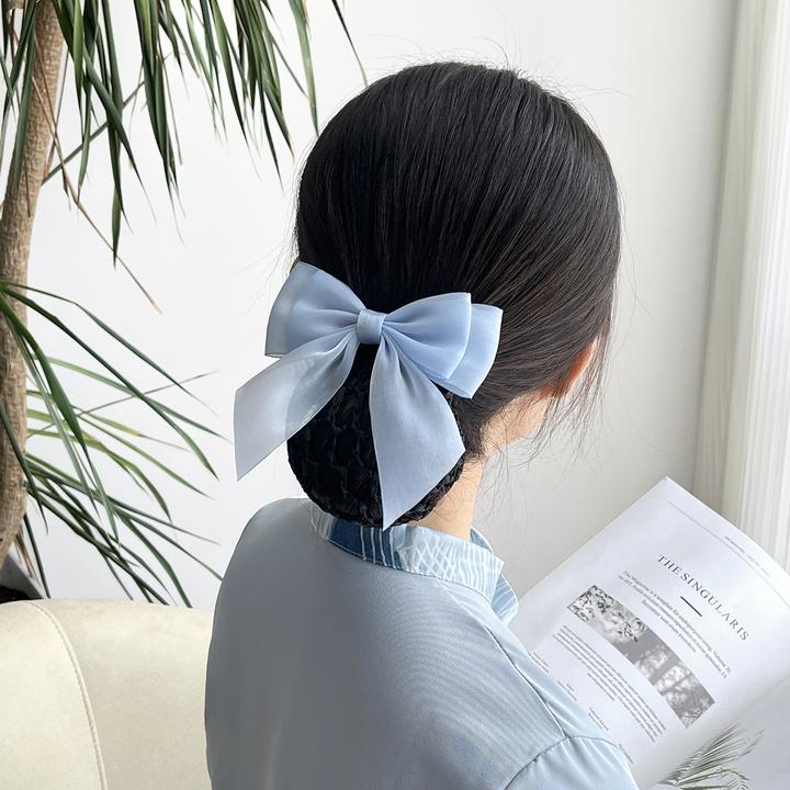 头花女职业护士发网服务员银行盘头发网兜头饰空姐工作小清新发饰