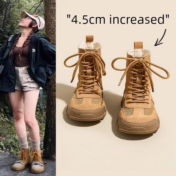 25新春真皮马丁靴女士最容易匹配轻量运动和休闲鞋轻量薄厚底短靴