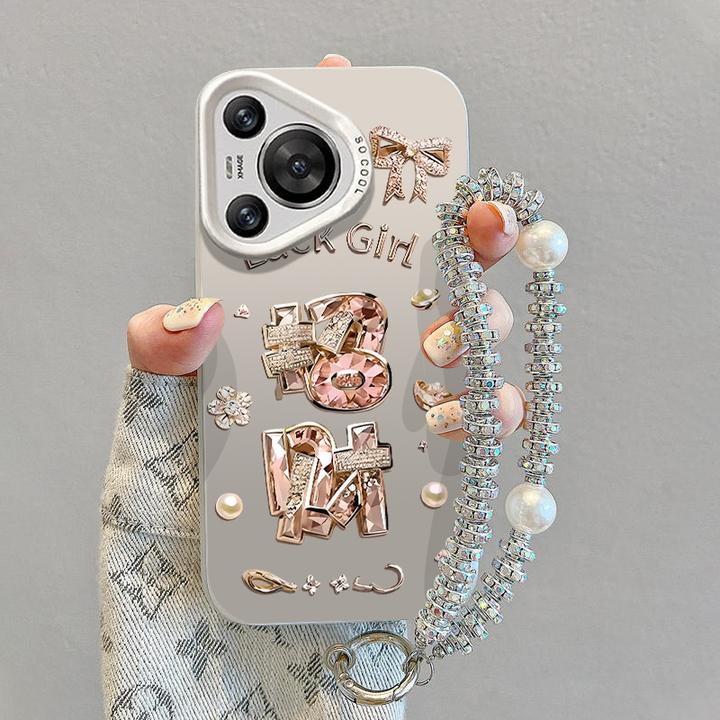 简约招财适用华为pura80pro+手机壳pura70ultra创意个性防摔p60女