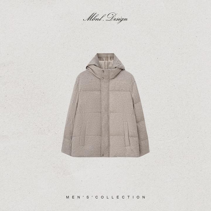 MBNL-F「Bread suit」秦磊男装90白鹅绒美丽诺羊毛羽绒服LL-WWT0106