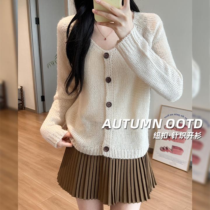 小香风内搭打底衫女2026秋冬新款修身显瘦软糯洋气长袖针织衫上衣