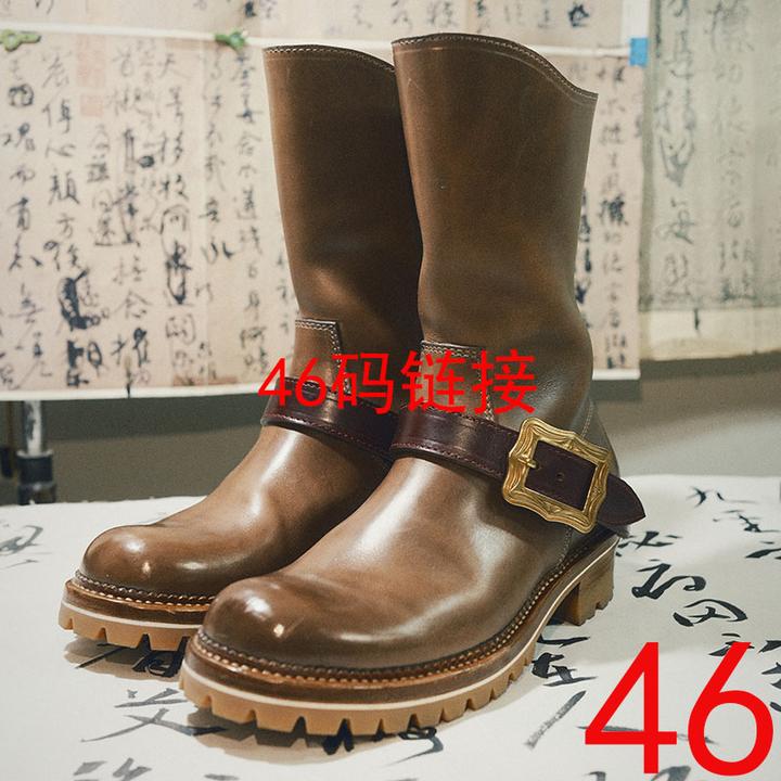 ZUODASHI/左大师私人定制46码孤品现货折扣高帮复古工装靴