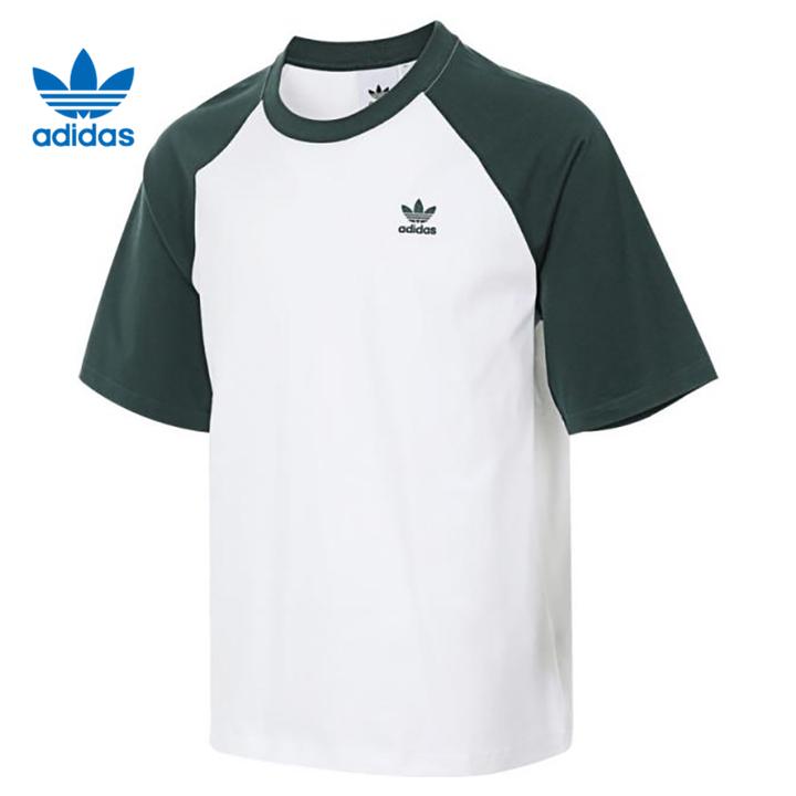 阿迪达斯三叶草男子ADC RAGLAN TEE针织运动短T恤JM7264