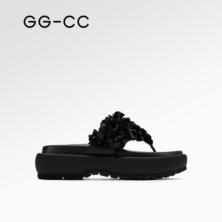 GG-CC2025年夏季新款潮流时尚厚底休闲凉拖7649