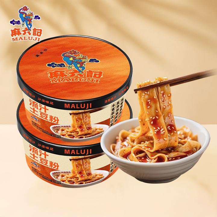 麻六记【鲜粉上新】流汁土豆粉242g*6桶宽粉方便速食解馋零食夜宵