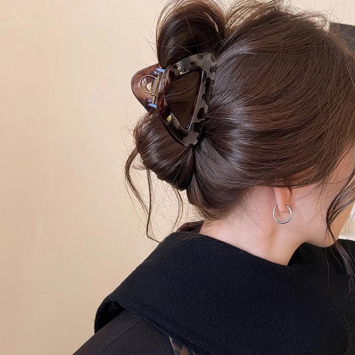 简约三角形头发抓夹秋冬高马尾鲨鱼夹发夹女后脑勺2025新夹子发饰