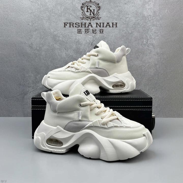 法莎尼亚老爹鞋男士2025春秋新款厚底潮流增高时尚百搭休闲运动鞋