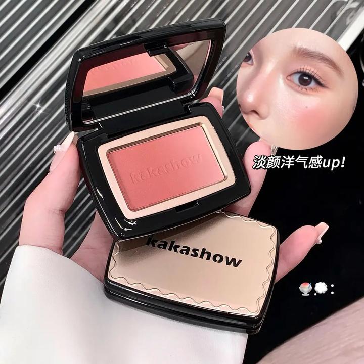 悦色渐变腮红细闪细腻显色自然韩系氛围感橘色系渐变腮红