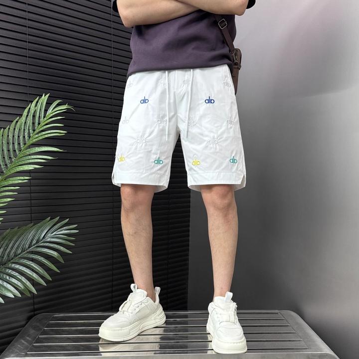 胖哥夏季休闲短裤特大码300斤宽松直筒裤五分裤刺绣沙滩裤ins潮牌