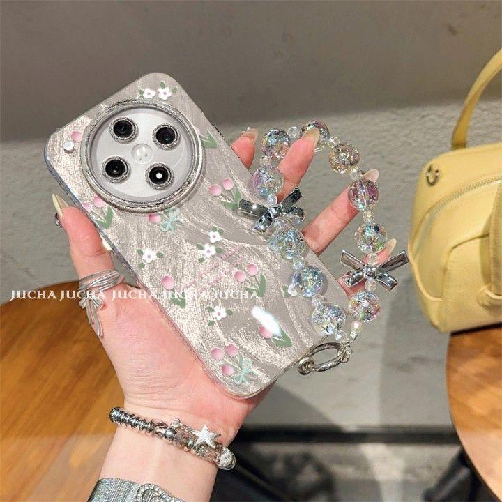 碎花郁金香适用oppofindx8手机壳高级感轻奢OPPOfindx8pro情侣款