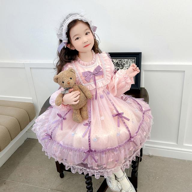 女童连衣裙2025新款儿童春秋6岁女宝宝洛丽塔公主裙3韩版春季女孩