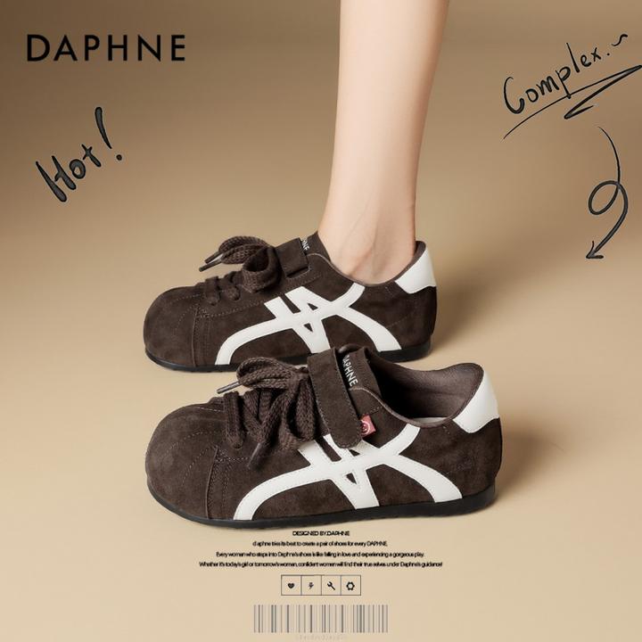 达芙妮网红爆款平底轻便德训鞋2025秋季新款运动休闲鞋子百搭女鞋