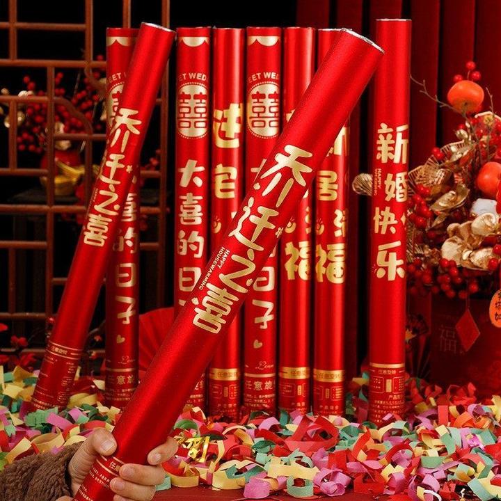 乔迁之喜搬家仪式礼炮开工庆典手持喷花筒结婚礼花炮婚庆用品大全